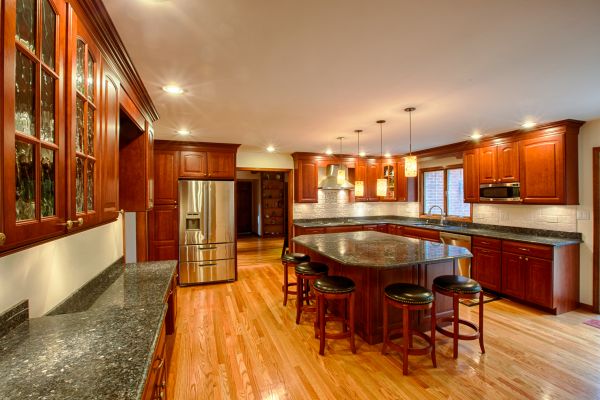 Cherry Kitchen Cabinet Repair in Midlothian