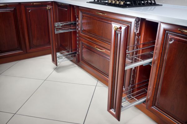 Cherry Cabinet Refacing in Midlothian